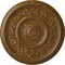 Ekena Millwork Tyrone Ceiling Medallion (Fits Canopies up to 6 3/4"), 16 1/8"OD x 3/4"P, Smokey Topaz Crackle CM16TYSTC - alternate 1